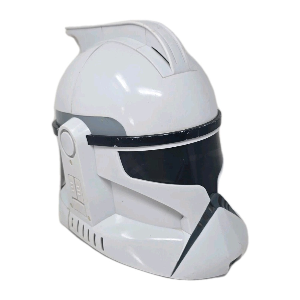 Star Wars Storm Trooper Helmet C042A Hasbro 2008 Talking Voice Changer Works H1b